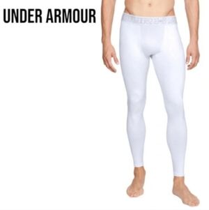 Under Armour White Gray Mens Leggings